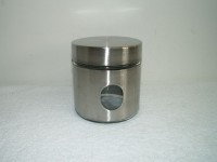 Vorratsdose 0,75 Ltr. Glas / Edelstahl